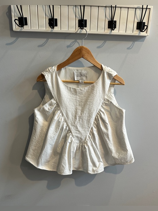 Mare Mare Tops - Anthropologie Mare Mare Shirred Swing Tank Ivory Small Babydoll